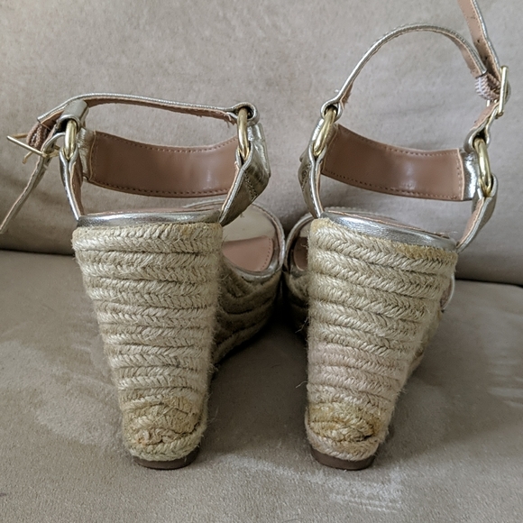 Merona gold and woven wedges - Picture 4 of 5